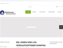 Tablet Screenshot of gvb-baesweiler.de